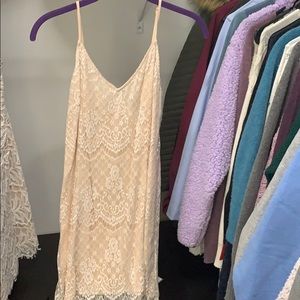 Vintage lace white dress